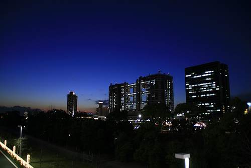 Odaiba Fujitv night view