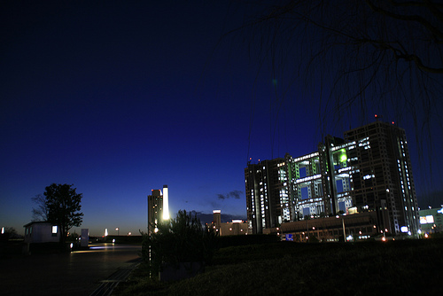 Odaiba Fujitv night view