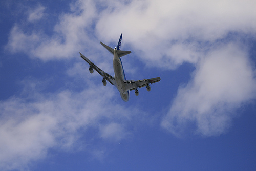 ANA B747 Right Turn